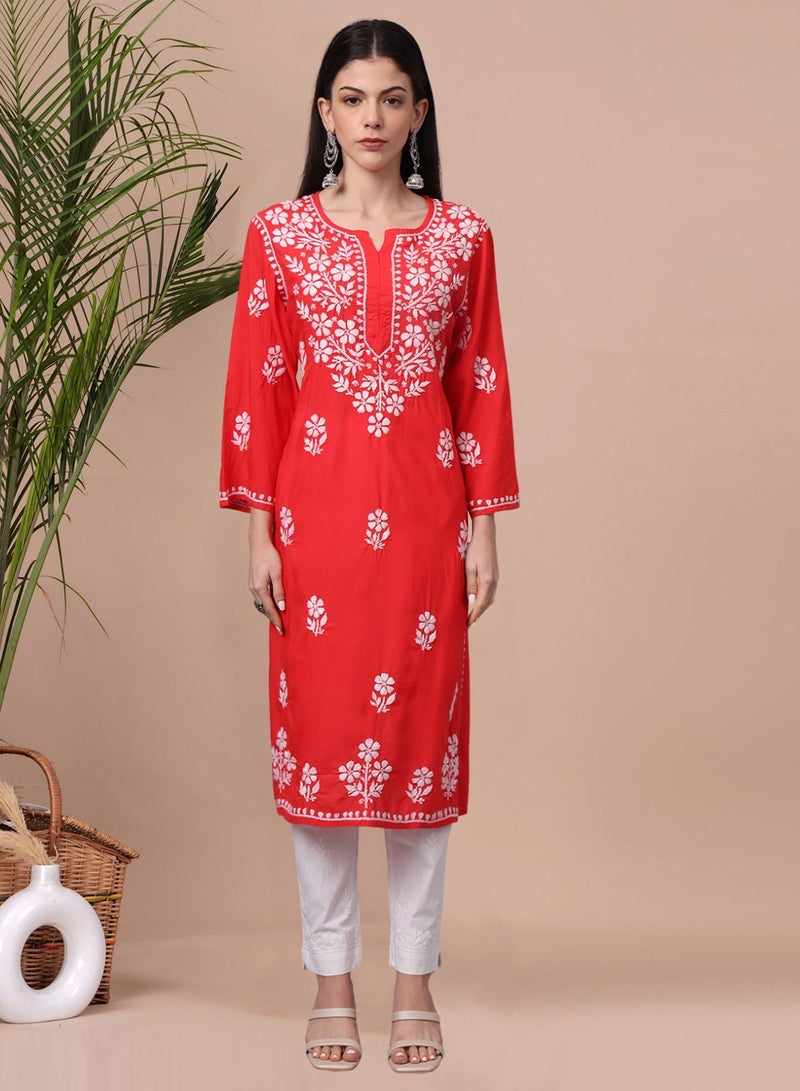 الايا كورتا مودال شيكانكاري مطرزة يدويًا- AL4013  - Image 1