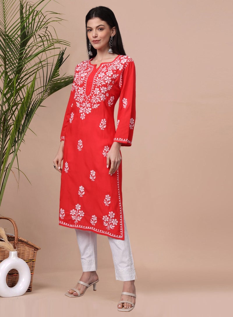 الايا كورتا مودال شيكانكاري مطرزة يدويًا- AL4013  - Image 4