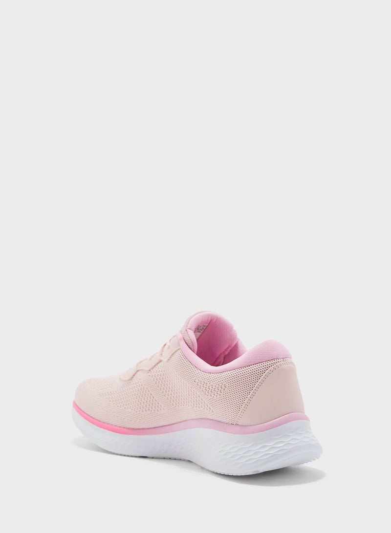Skechers SKECH-LITE Pro Women's Silver Lace-Up Shoes - Image 2