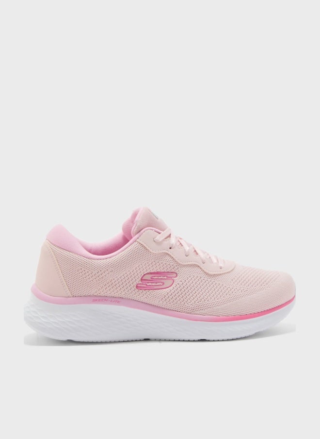Skechers SKECH-LITE Pro Women's Silver Lace-Up Shoes - Image 1