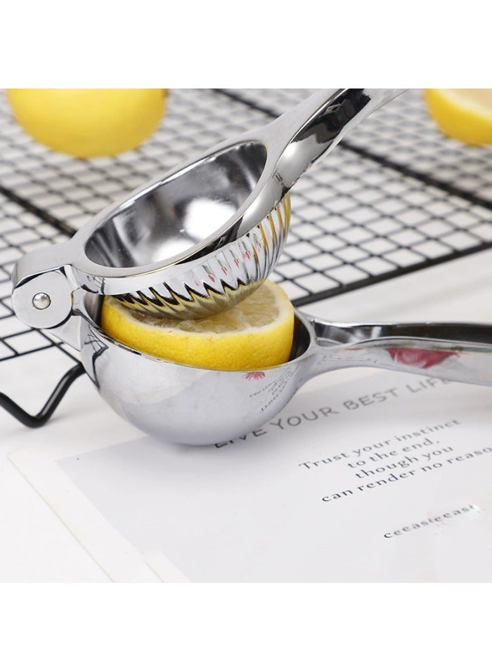 Heavy-duty solid metal lemon squeezer - Large manual citrus press and lime juicer  - Image 1