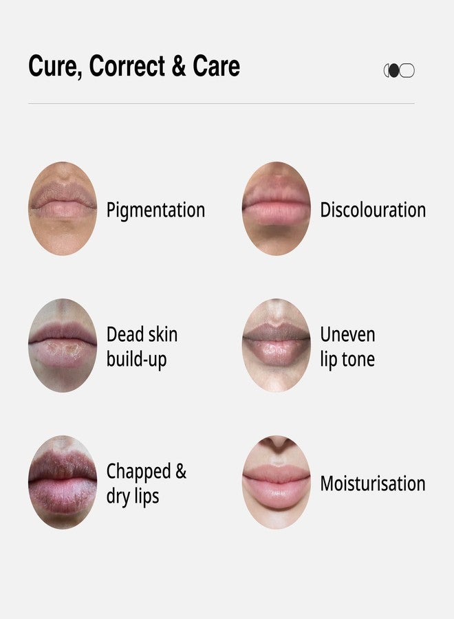 Cureskin مجموعة مقشر الشفاه من كيور سكين | مجموعة للجنسين | مرطب شفاه ملون لتفتيح الشفاه الداكنة | مقشر شفاه وردي لتفتيح الشفاه الداكنة، عبوتان - Image 2