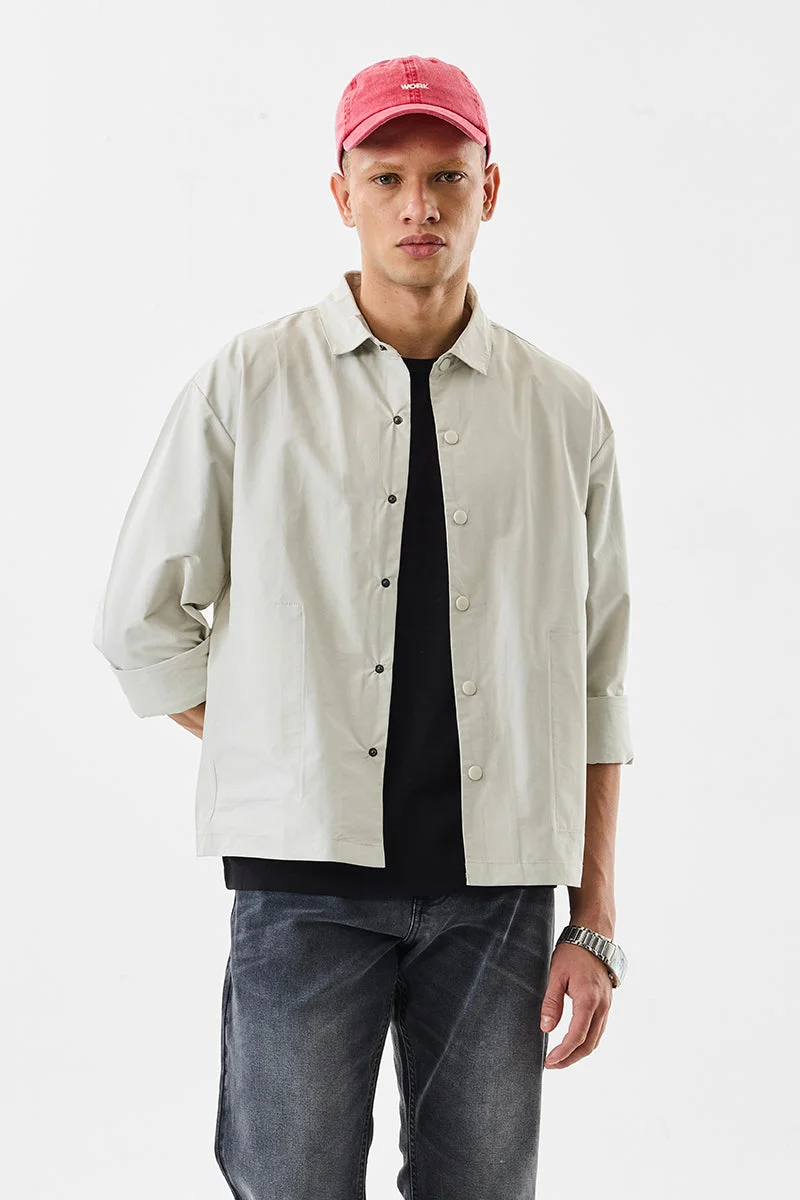 SNITCH جاكيت أبيض كاجوال