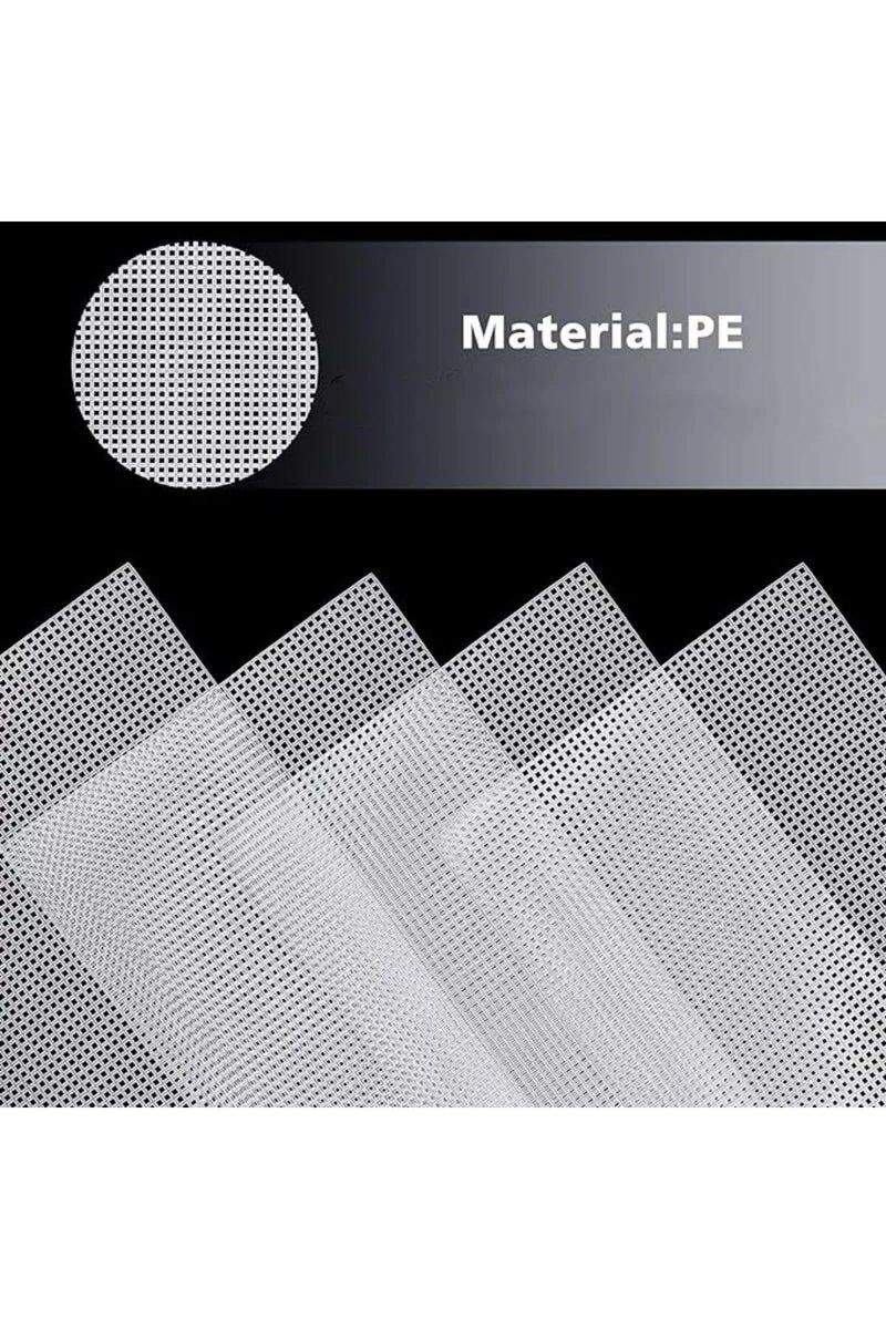 4 قطع، طقم واحد، 4 قطع من أغطية قماش بلاستيكية للخياطة، أغطية شبكية بيضاء للأعمال اليدوية المطرزة والمنسوجة، 30*20