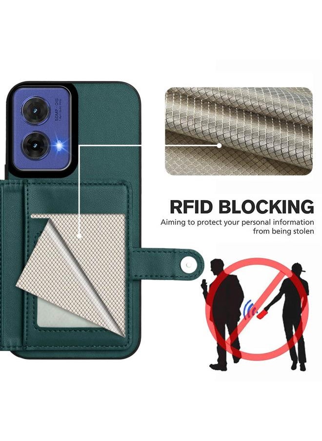erorex - Case For Motorola Moto G85 EU Version Button Card Bag RFID Anti-theft Phone Case - Image 1
