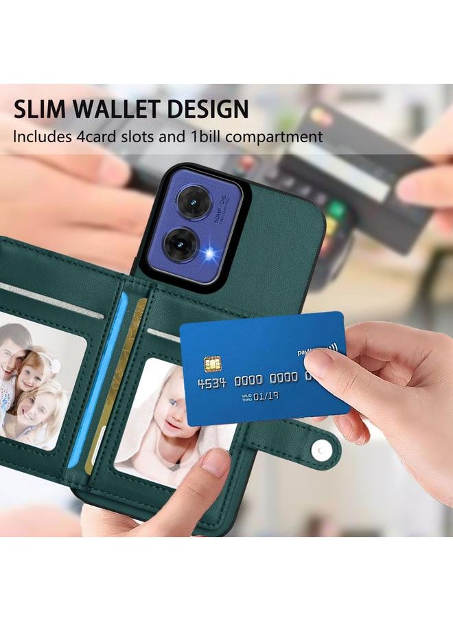 erorex - Case For Motorola Moto G85 EU Version Button Card Bag RFID Anti-theft Phone Case - Image 1