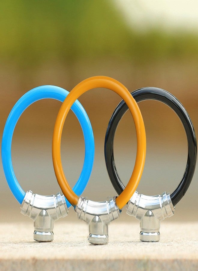 MyyYiTar 2Pcs 11mm Bike Lock - 7-Pin Zinc Alloy Ring Lock with Keys, 112g Lightweight & Chain Extended for Bicycle/E-Bike, Secure for Quick Stops-Orange - Image 4