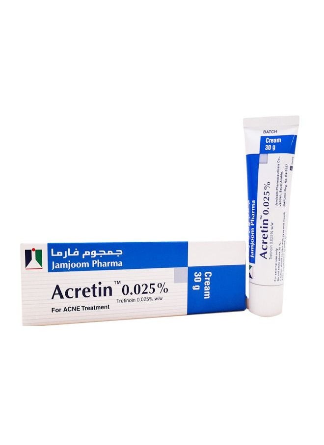 JAMJOOM PHARMA - Acritin Cream 0.025% for the Treatment of Acne 30g - Image 1