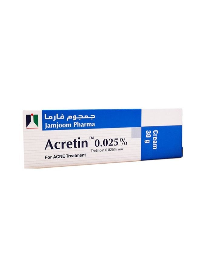 JAMJOOM PHARMA - Acritin Cream 0.025% for the Treatment of Acne 30g - Image 1