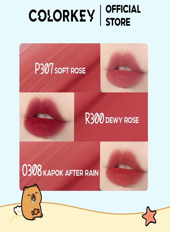 COLORKEY Capybara Soft Matte Lip Tint, Lightweight, Non-sticky, Long-lasting, Hydrating, High Pigmentation, Waterproof, Natural Nude Finish (R300) - Image 4