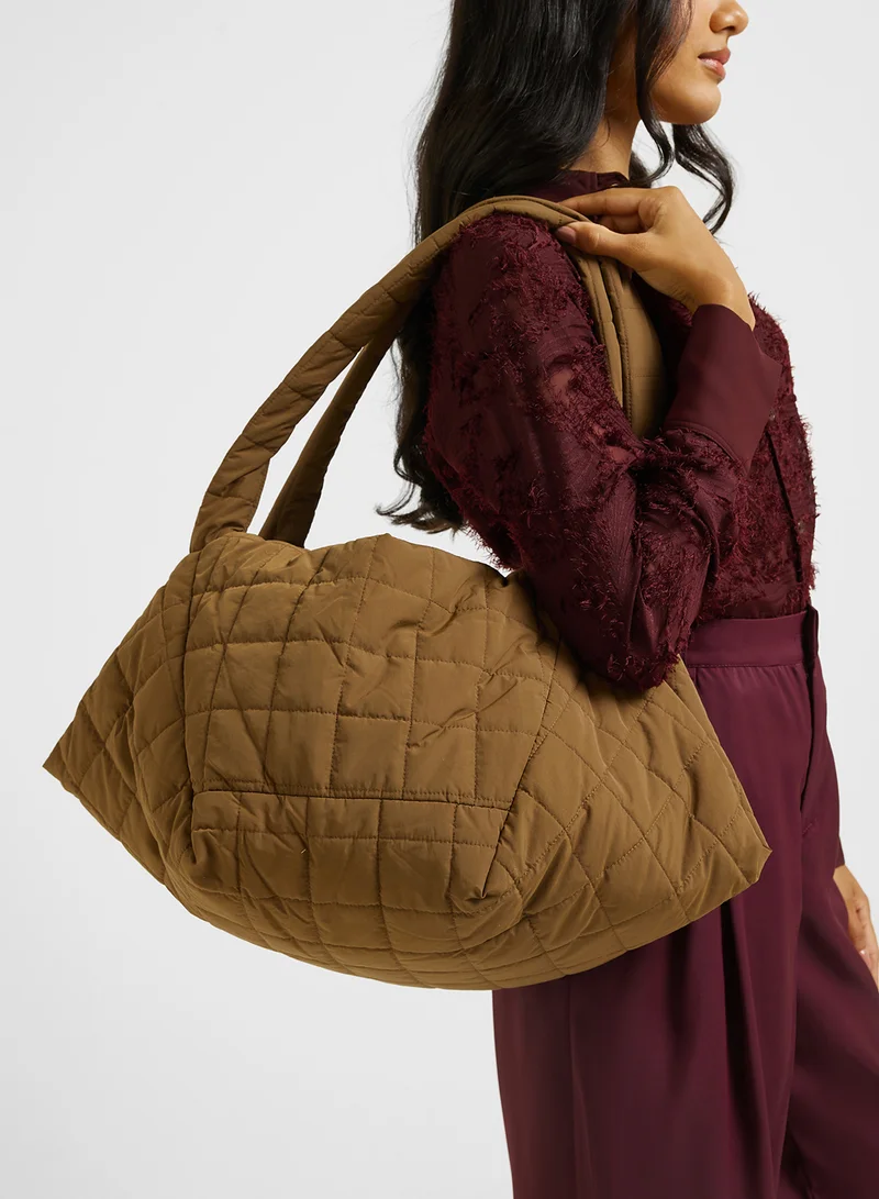 Ginger Quilted Padded Shoulder Bag