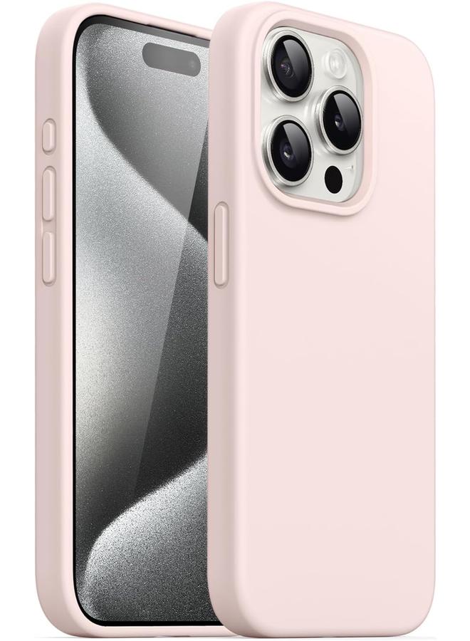 Jetech Silicone Case For Iphone 15 Pro Max 6.7 Inch Silky Soft Touch Full Body Protective Phone Case Shockproof Cover Light Pink - Image 1