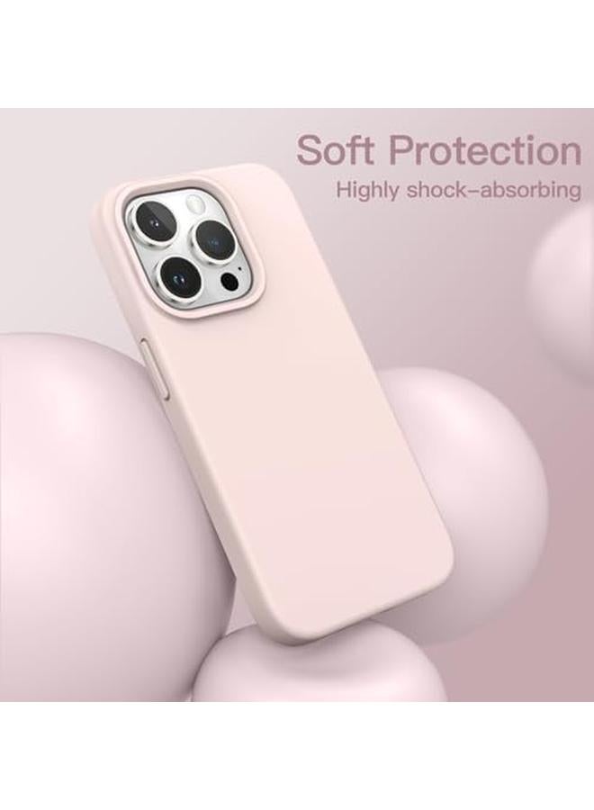 Jetech Silicone Case For Iphone 15 Pro Max 6.7 Inch Silky Soft Touch Full Body Protective Phone Case Shockproof Cover Light Pink - Image 4