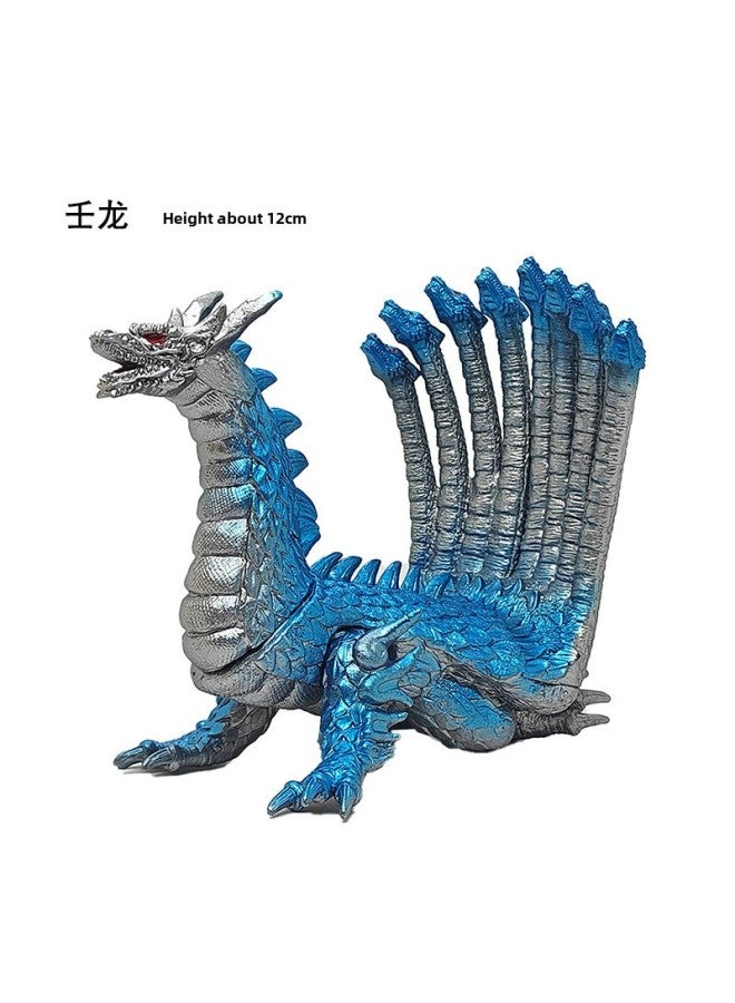 Godzilla War King Kong Monster Soft Glue 2023 Godzilla Film Series Soft Glue Quality Price Advantage-Color:B127 Nine-headed Azelaic Dragon - Image 1