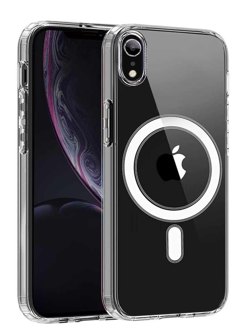 iPhone XR Magnetic Case, Compatible with MagSafe Wireless Charging, Anti-Scratch Bumper Cover (Clear), TPU - PC  - Image 1
