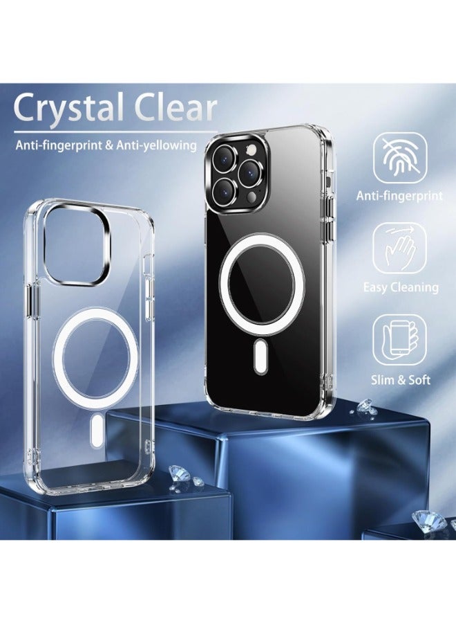 iPhone XR Magnetic Case, Compatible with MagSafe Wireless Charging, Anti-Scratch Bumper Cover (Clear), TPU - PC  - Image 4