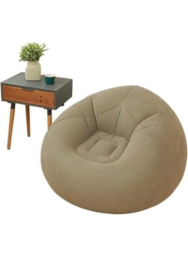 Generic Foldable Portable Inflatable Sofa, Inflatable Bean Bag Chairs, Beanless Bag, Inflatable Lounge Chair, Lazy Sofa, Lazy Chair, Air Furniture, Inflatable Chair with Air Pump - Image 3