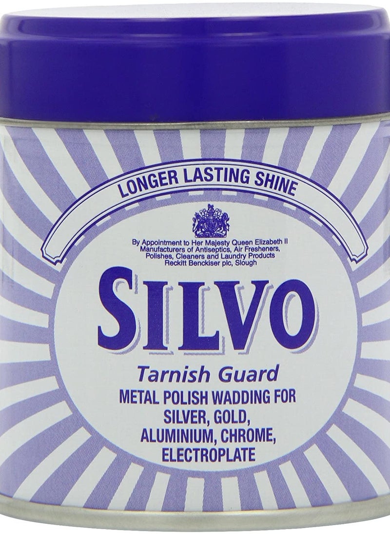 SILVO - Silvo NEW Tarnish Guard Duraglit Wadding Metal Polish - Silver and Gold, 75g - Image 1