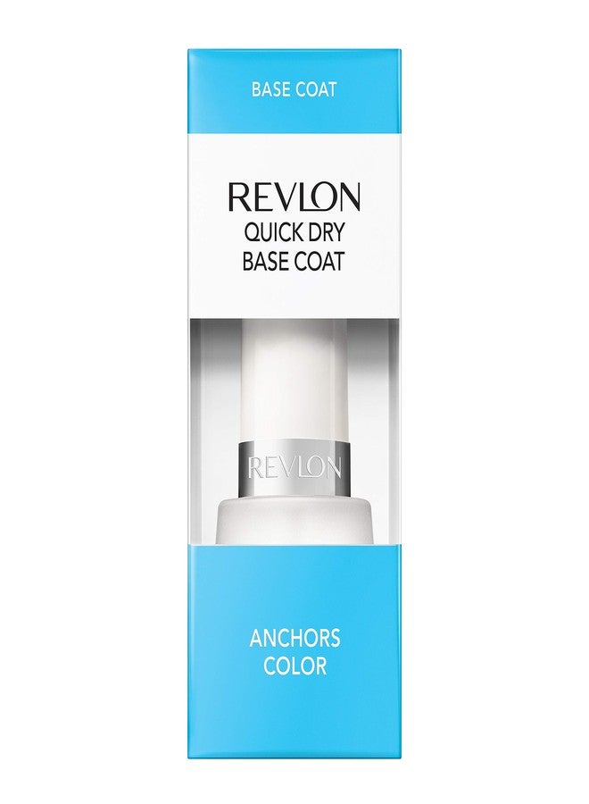 Revlon طلاء أظافر ريفلون بيس كوت، طلاء أظافر سريع الجفاف، مقاوم للتشقق وصيغة طويلة الأمد، لمسة نهائية لامعة، بيس كوت سريع الجفاف، شفاف، 0.5 أونصة سائلة - Image 3