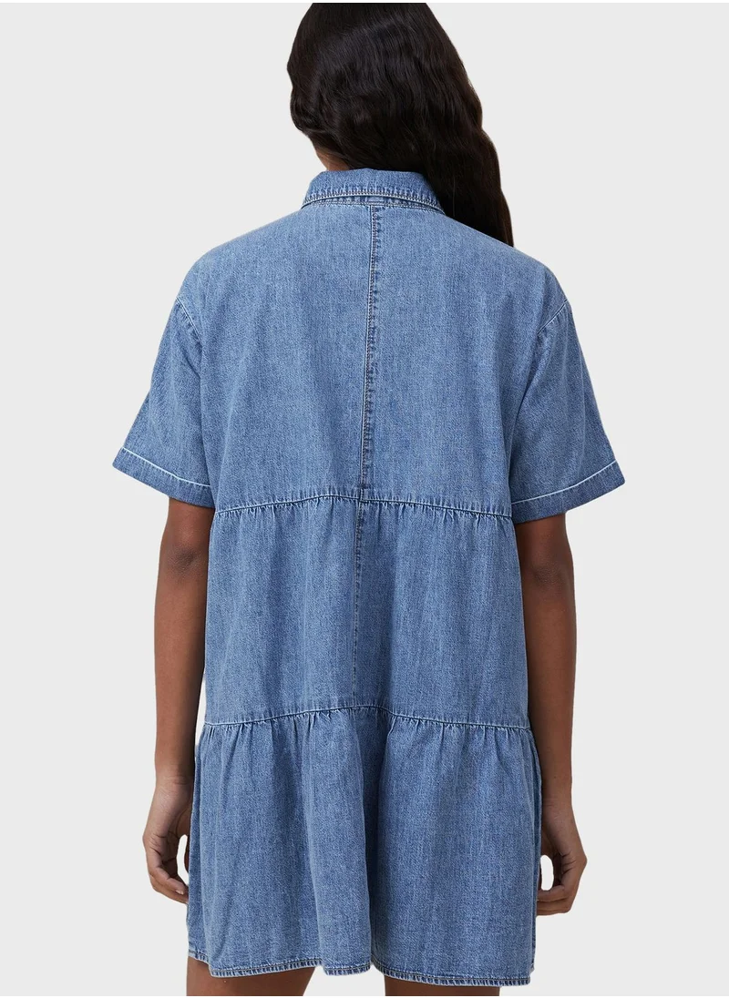 Cotton On Button Down Denim Dress
