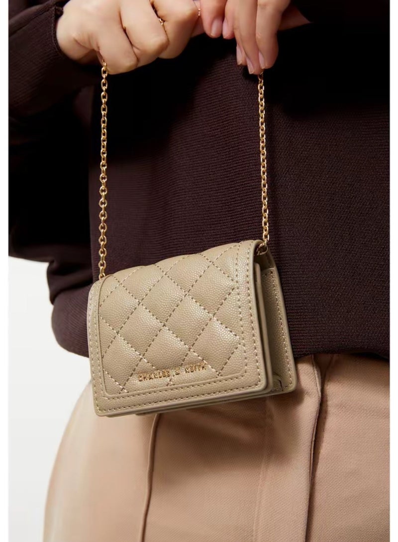 تشارلز & كيث محفظة تشارلز آند كيث المبطنة بمقبض سلسلة وحاملة بطاقات - رمل - Image 2