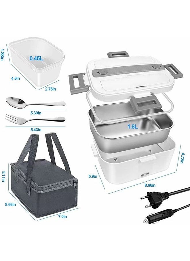 Arabest Electric Lunch Box Food Heater,Upgraded Heated Lunch Box,Leak Proof Faster,12V/24V/220V,75W Portable Food Warmer,for Car,Truck,Home,Work Adults,304 Removable Stainless Steel Container  - Image 2