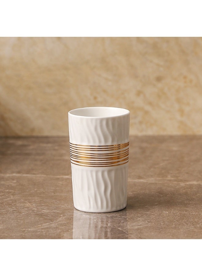 هومستر مجموعة ديكور الحمام 4pcs, مجموعة اكسسوارات سطح المقعد,السيراميك تبدو مجموعة اكسسوارات الحمام السيراميك, مجموعة حاوية الحمام مع صحن الصابون, موزع الصابون, حامل فرشاة الأسنان - Image 3