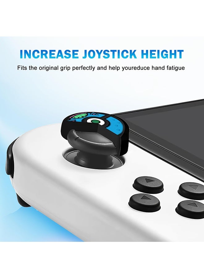 Wffo 4 Pieces Thumb Grip Stick Cover - for Nintendo Switch Thumb Grips - Wireless Controllers Game Remote Joystick Cap - Cute Cartoon Anime Design - Kawaii 3D Silicone Joystick Caps Joycon Controller Button Covers - for Nintendo Switch/OLED/Switch Lite - for Boys Girls Kids Teens - Image 3