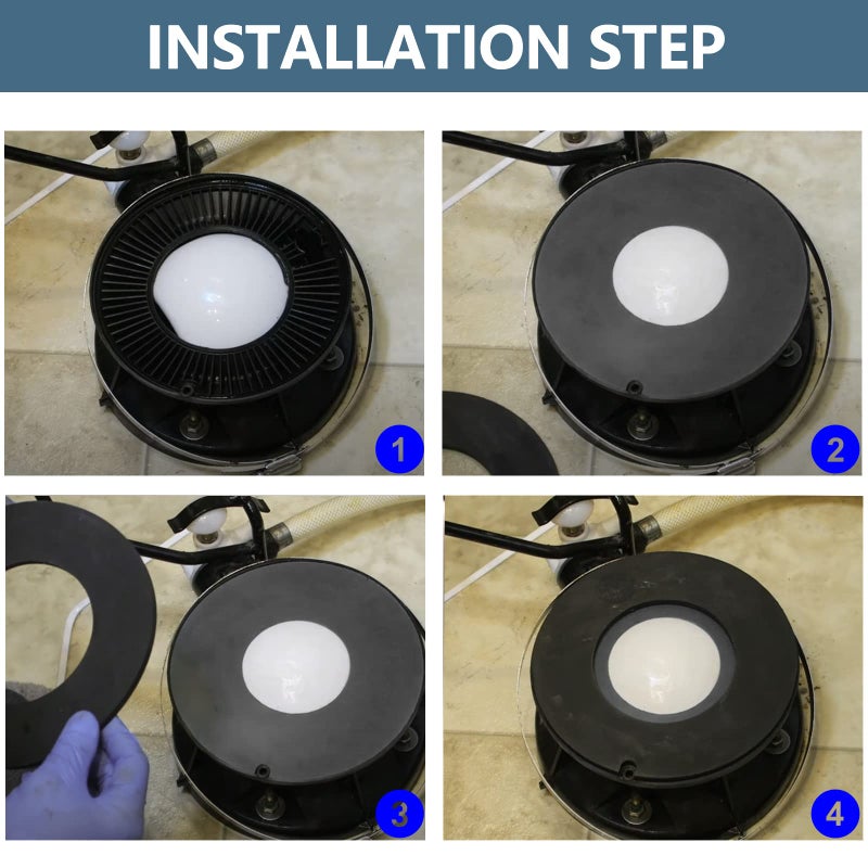 Sikawai 385316140 385311462 RV Toilet Flush Seal Replacement Kit Toilet Rubber Ball Bowl Gasket for Do-Metic Se-Aland Man-sfield Vacu-Flush Cam-per 510/510+, 2010,506/1006,1008/EcoVac 146-149 - Image 3