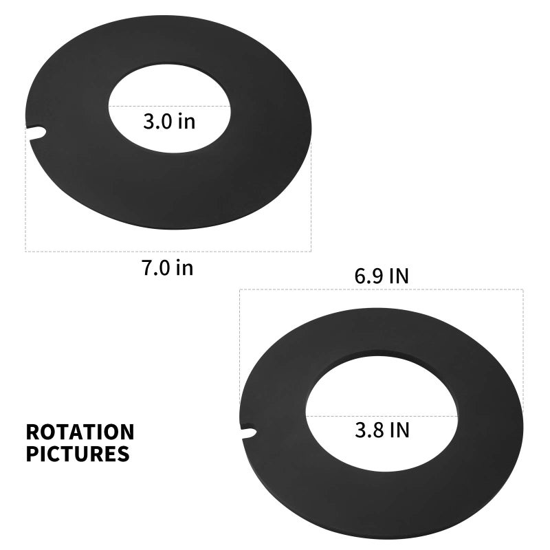 Sikawai 385316140 385311462 RV Toilet Flush Seal Replacement Kit Toilet Rubber Ball Bowl Gasket for Do-Metic Se-Aland Man-sfield Vacu-Flush Cam-per 510/510+, 2010,506/1006,1008/EcoVac 146-149 - Image 4
