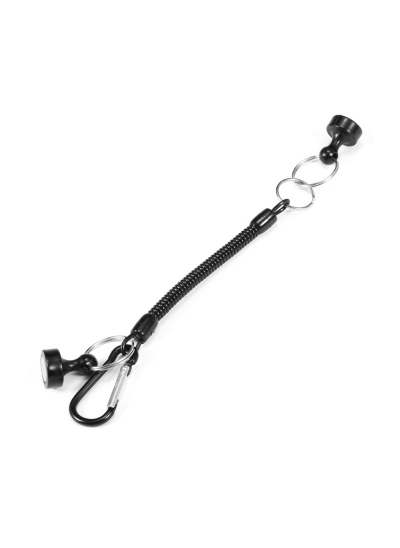Y&D - Magnetic Release Holde, With Coiled Lanyard, Outdoor Mountaineering Camping Anti-lost Keychain for Fly Fishing Keeper Landing Net Connector (6 sets) - Image 1