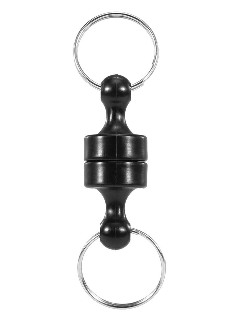 Y&D - Magnetic Release Holde, With Coiled Lanyard, Outdoor Mountaineering Camping Anti-lost Keychain for Fly Fishing Keeper Landing Net Connector (6 sets) - Image 1