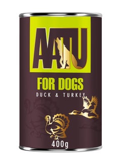 90/10 Wet Dog Food in a Tin - Duck & Turkey (6x400g) - Grain Free Recipe - No Artificial Ingredients - Good for Low Maintenance Feeding