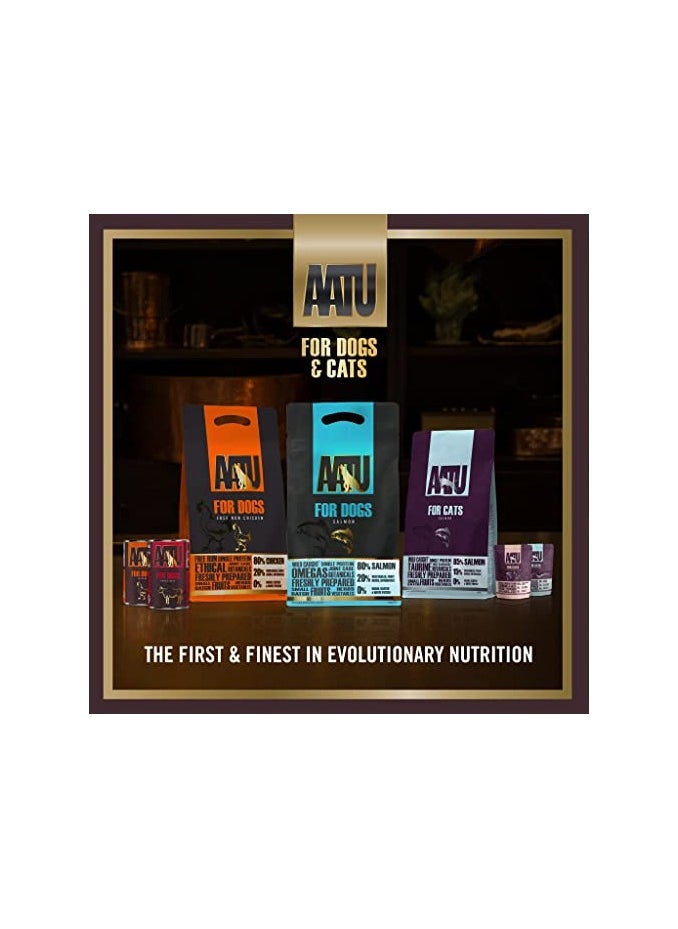 AATU - 90/10 Wet Dog Food in a Tin - Duck & Turkey (6x400g) - Grain Free Recipe - No Artificial Ingredients - Good for Low Maintenance Feeding - Image 1