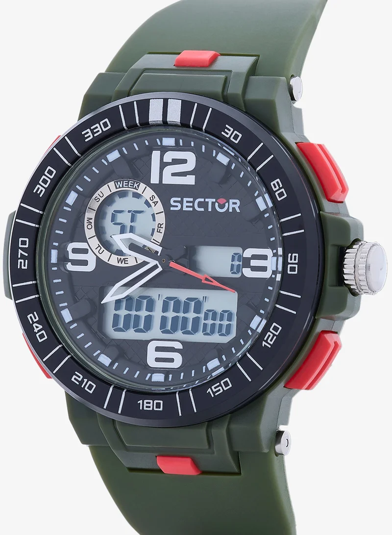 Sector EX-28 collection Men's Green PU watch - R3251532001