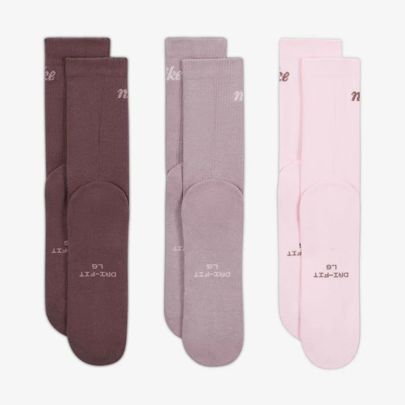 Nike Multi-Colour Everyday Elevated Crew Socks (3 Pairs)  | Best Price UAE