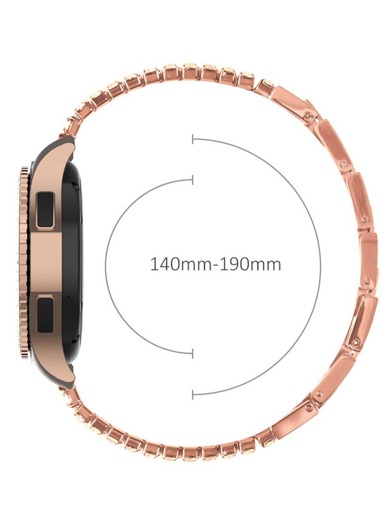 NIBEMINENT Adjustable Wristband Fold-Over Clasp Replacement Wrist Watch Band Rose Gold - Image 4