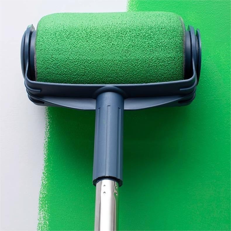 Blue Paint Roller Set with Extension Rod and Corner Brush - Image 4