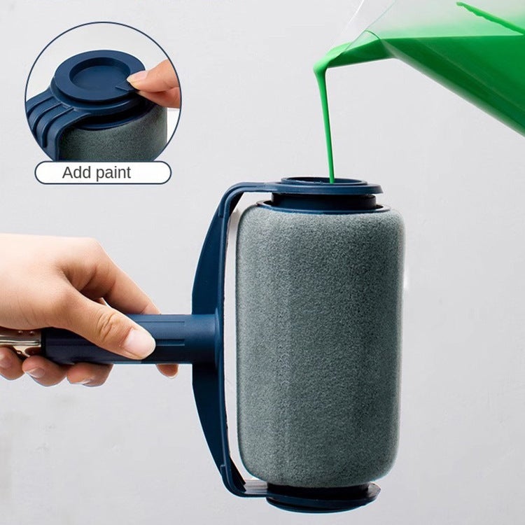 Blue Paint Roller Set with Extension Rod and Corner Brush - Image 1