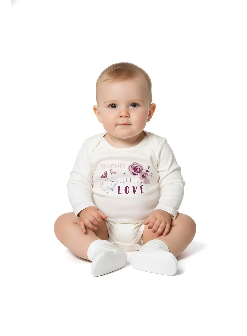 بمبىمىشى بامبيميتشي طقم أطفال  قطع بطبعة زهور بأكمام طويلة