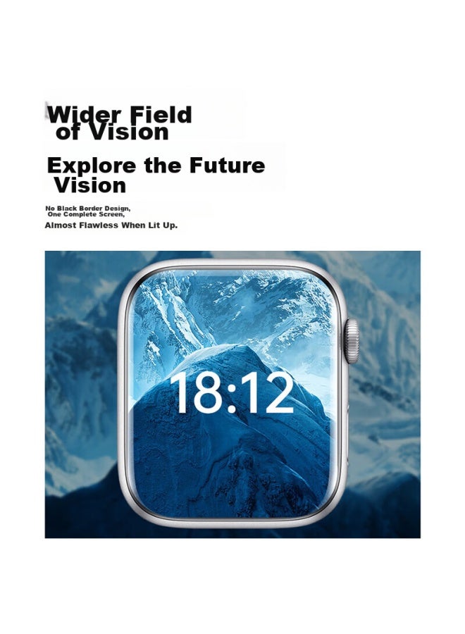 Stiger Stiger [special Offer 2-pack] Screen Protector For Apple Watch, Compatible With Iwatch S9/8/7/6/5/se, Non-tempered Full Coverage Watch Film, 45mm Quick Tallation Tool  - Image 4