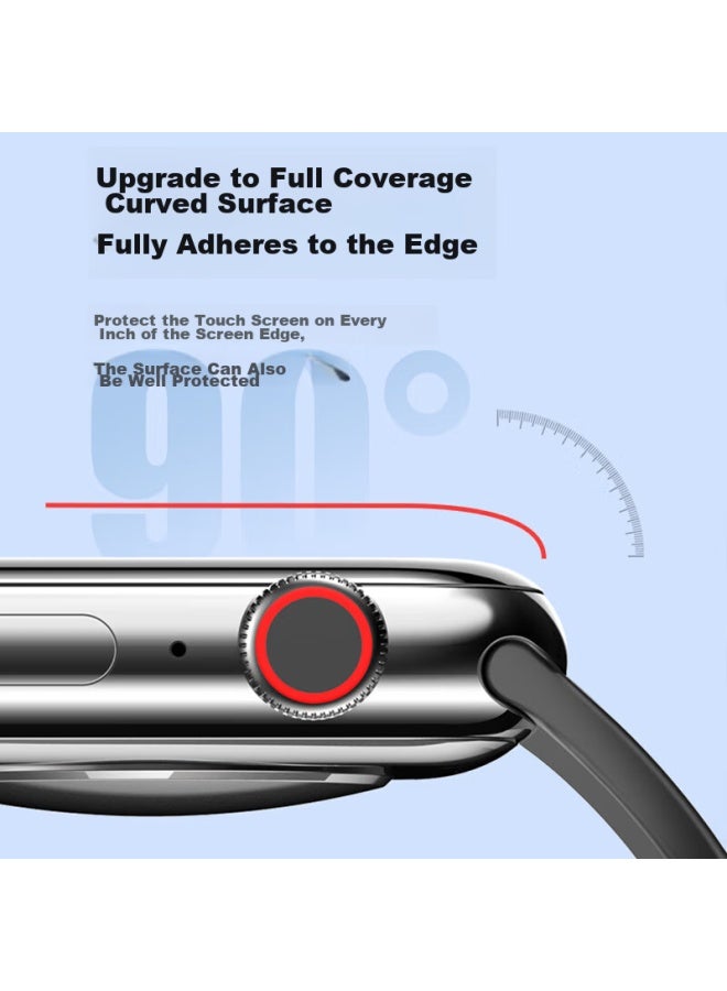 Stiger Stiger [special Offer 2-pack] Screen Protector For Apple Watch, Compatible With Iwatch S9/8/7/6/5/se, Non-tempered Full Coverage Watch Film, 45mm Quick Tallation Tool  - Image 2