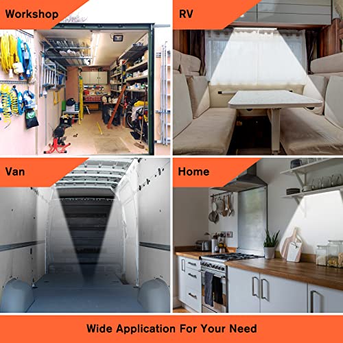 WELLUCK 12V Interior LED Light Bar, 1600LM COB Interior Light Strip w/Switch for Car, Trailer, Truck Bed, Van, RV, Cargo, Boat, Cabinet, Slim Enclosed Trailer Lights Fixture, 12 Volt Led Lighting - Image 2