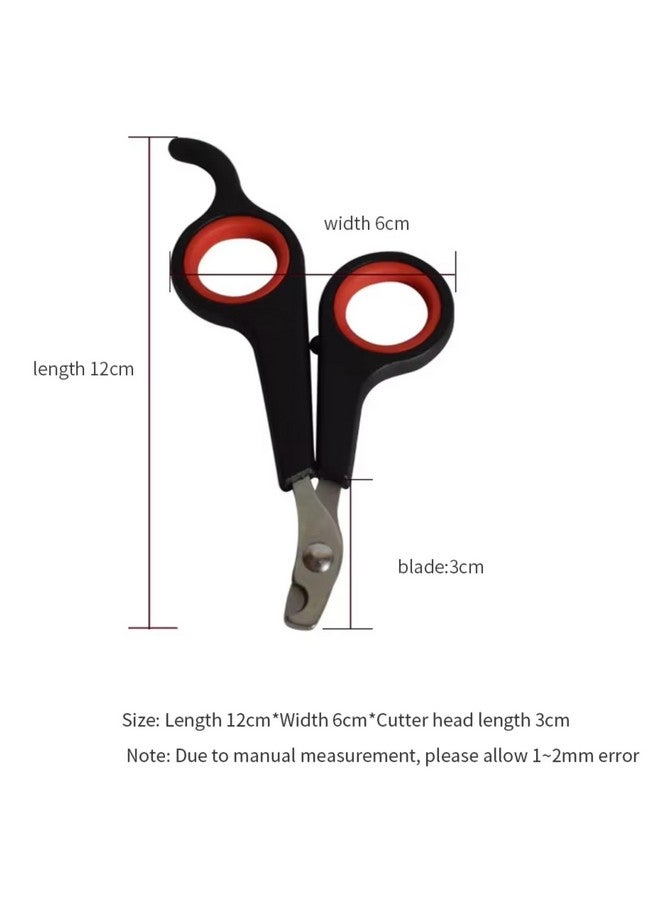 بت ماكينة قص شعر ممتازة من الفولاذ المقاوم للصدأ للعناية الدقيقة بالحيوانات الأليفة، آمنة وسهلة لقص أظافر الكلاب والقطط والجراء والقطط الصغيرة، عبوة من قطعة واحدة - Image 2
