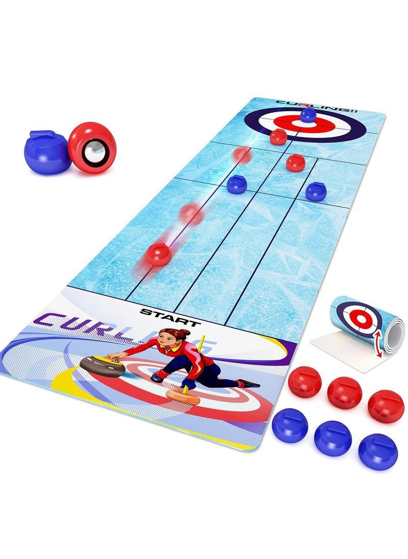 SYOSI Tabletop Game Kids Board Games Tabletop Curling Strategy Game for Family Game Night Fun Family Games for Kids and Adults Party Games  Indoor Interactive Game for Kids Ages 5+ 2-6 Players  - Image 1