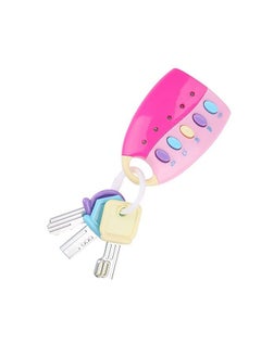 Vbestlife Funky Toy Keys For Toddlers And Babies Baby Toy Smart Key Remote Car Control Musical Pretend Play For Kids Education Toys(Pink)  - Image 2