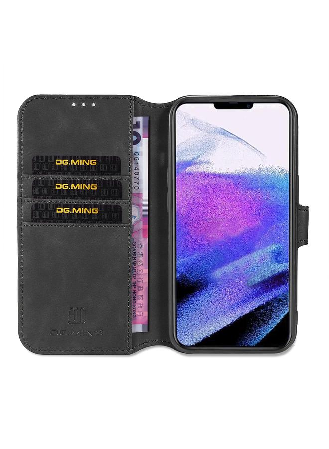 Dg Ming Case For iPhone 13 Pro Retro Oil Side Horizontal Flip Leather Case with Holder & Card Slots & Wallet - Image 4