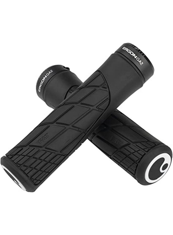 ERGON Ga2 Fat Ergonomic Bike Handlebar Grips Mtb Mountain (2) Grips Black/One Size - Image 1