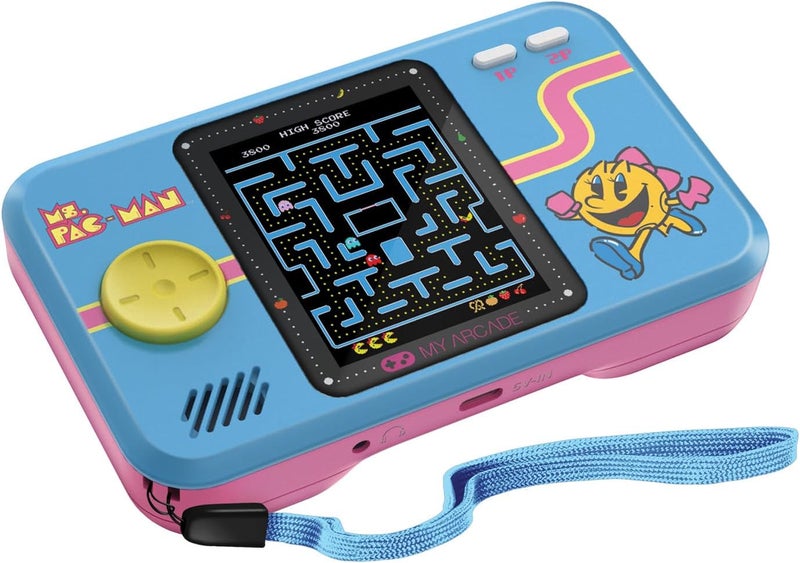 My Arcade  POCKET PLAYER Ms.PAC-MAN PORTABLE GAMING SYSTEM - PINK & BLUE - Image 4