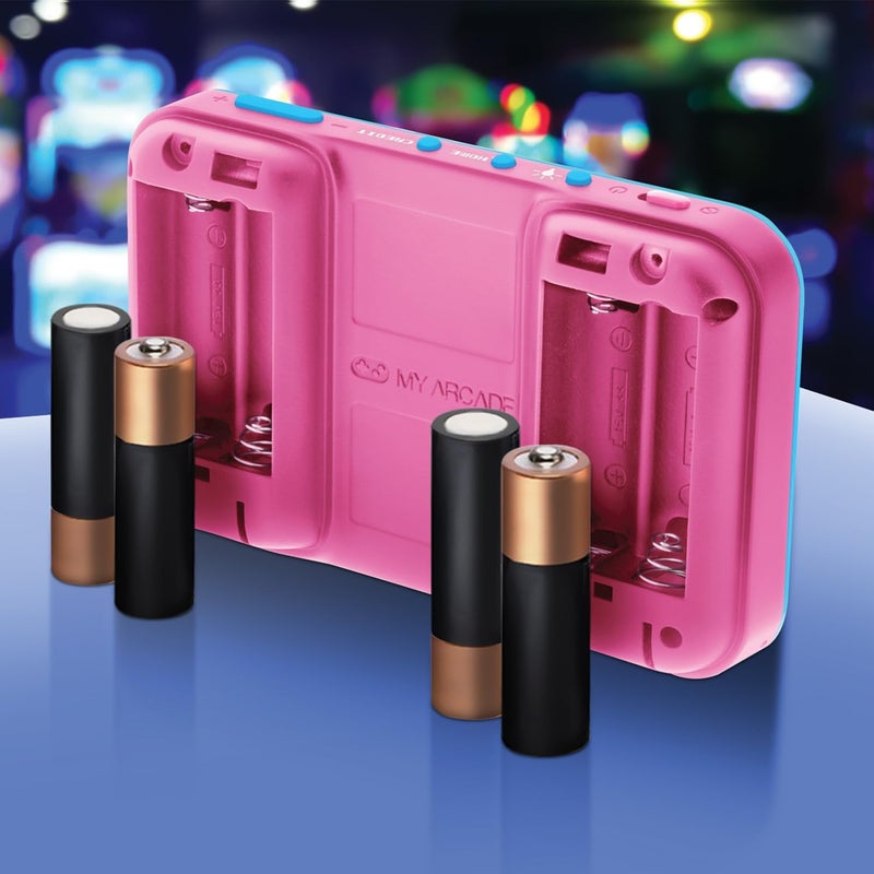 My Arcade  POCKET PLAYER Ms.PAC-MAN PORTABLE GAMING SYSTEM - PINK & BLUE - Image 2